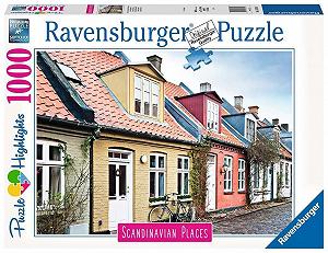 Пазл Ravensburger Scandinavian Places 16741 Houses in Aarhus 1000 деталей - Фото 1