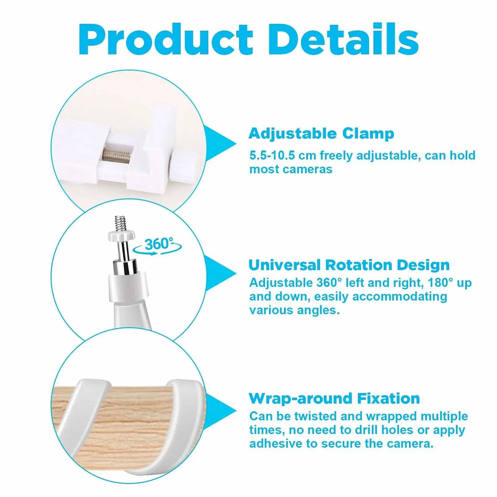 Тримач для відеоняні Baby Monitor Holder Універсальний регульований для Philips Avent / GHB / Momcozy, фото №3