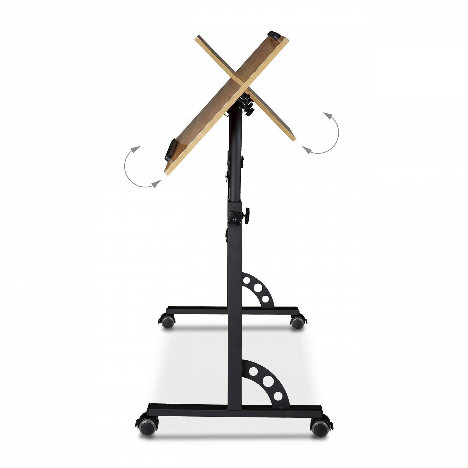 Стол для ноутбука Relaxdays Большой XXL Регулируемый по высоте Мобильный пюпитр Тормозные колеса для ноутбука Проектор для ноутбуков 2 полки, фото №5 Стол для ноутбука Relaxdays Большой XXL Регулируемый по высоте Мобильный пюпитр Тормозные колеса для ноутбука Проектор для ноутбуков 2 полки, фото №5