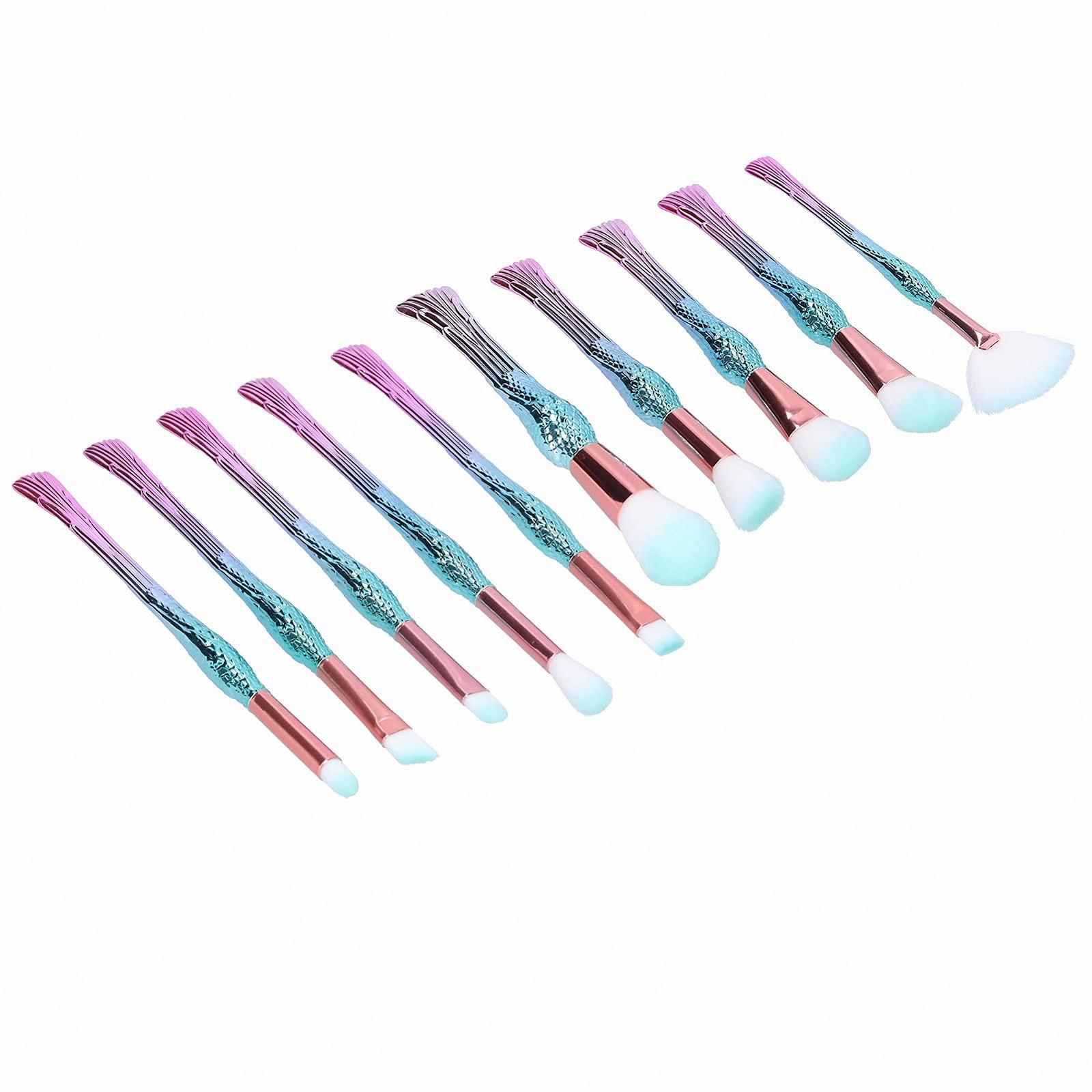 Набор кистей для макияжа Verdant Touch Beauty, 10 шт, профессиональные кисти для макияжа лица для начинающих, с мягким ворсом, фото №3