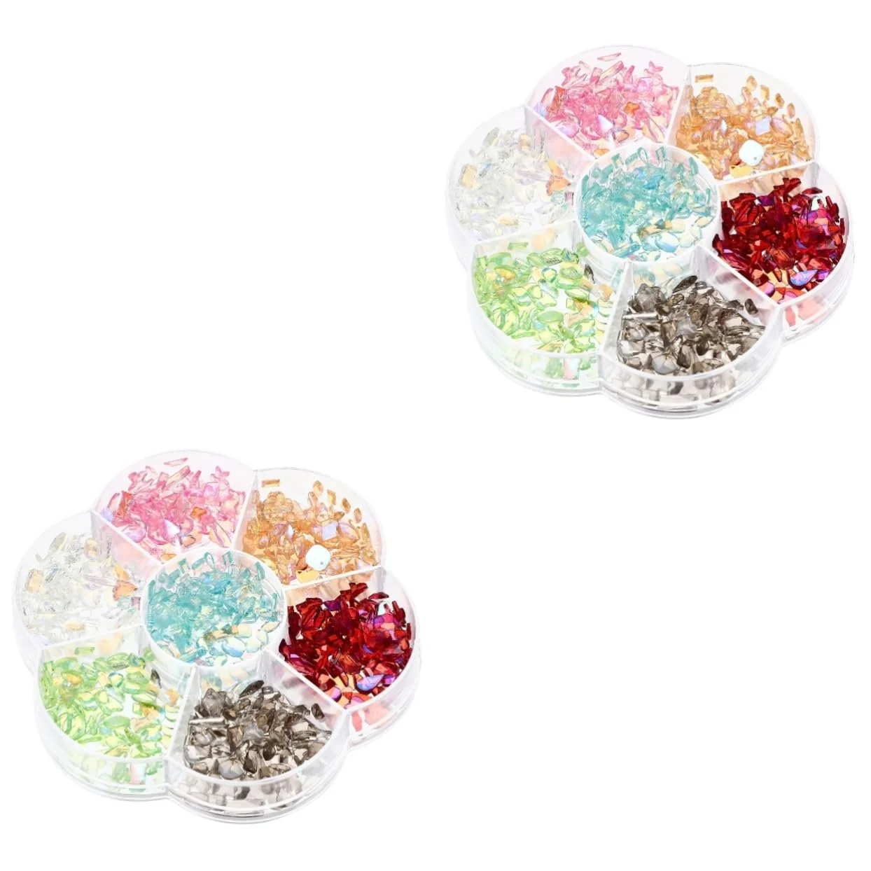 Кристаллы для ногтей Healeved Bunte Glitzersteine Aus Harz, разноцветные, фото №1