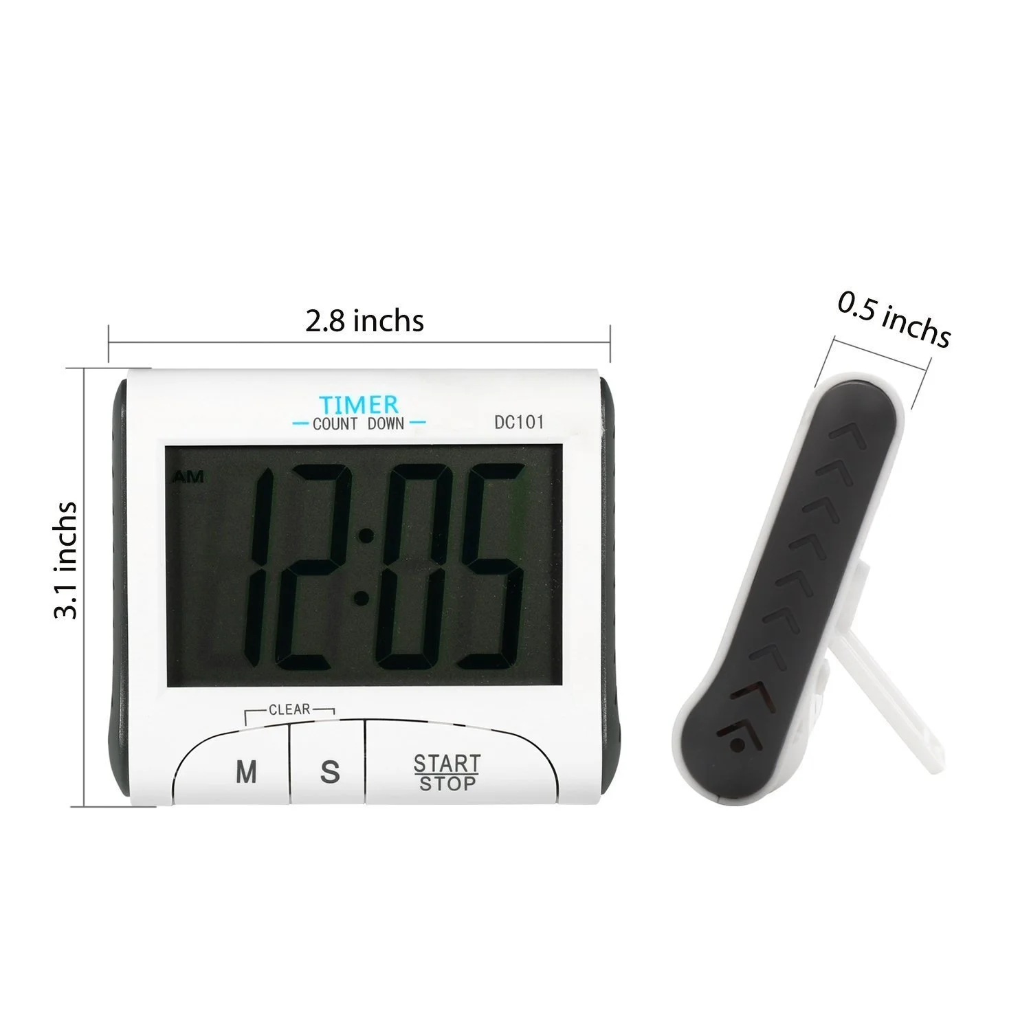 Таймер кухонный Digital Large Display Electronic Countdown Count up Magnetic Loud Alarm Stopwatch 24 Hours Clock, фото №4 Таймер кухонный Digital Large Display Electronic Countdown Count up Magnetic Loud Alarm Stopwatch 24 Hours Clock, фото №4