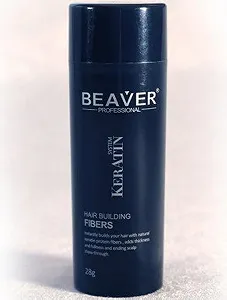 Волокна для волос Beaver KERATIN для маскировки залысин 28г Темно-коричневый - Фото 1