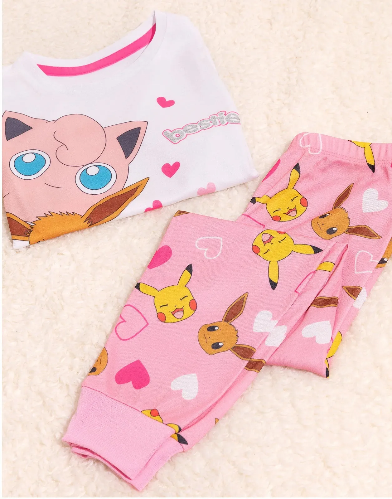 Піжама Pokémon для дівчат, дитяча, футболка, штани, набір, фото №3 Піжама Pokémon для дівчат, дитяча, футболка, штани, набір, фото №3