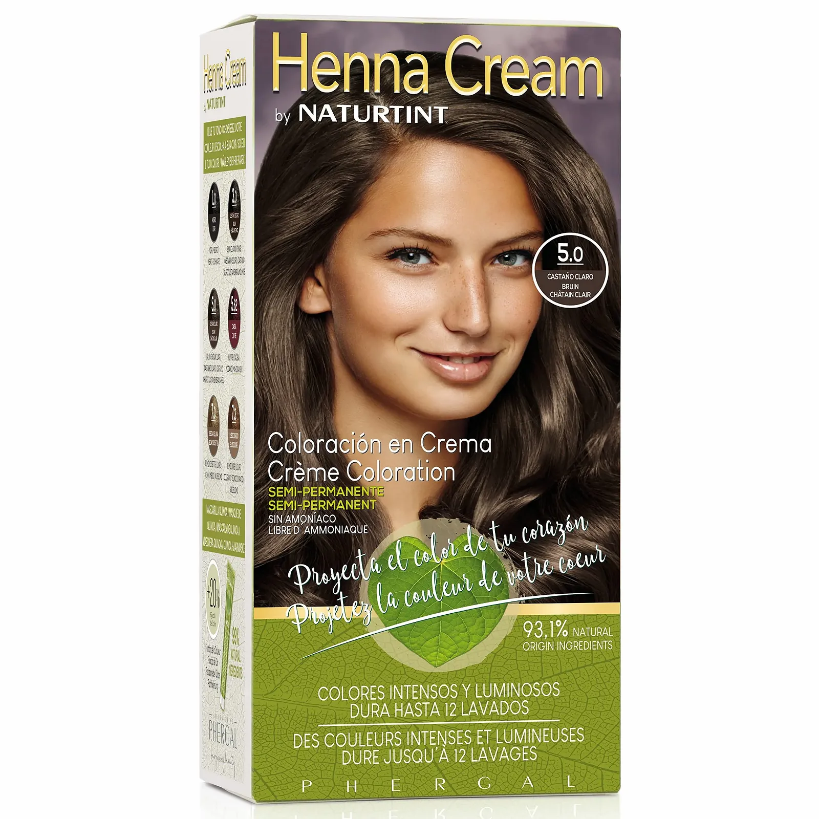 Крем-краска Naturtint Henna Cream Полуперманентная 5.0 Светло-коричневый, 110 мл, фото №1 Крем-краска Naturtint Henna Cream Полуперманентная 5.0 Светло-коричневый, 110 мл, фото №1