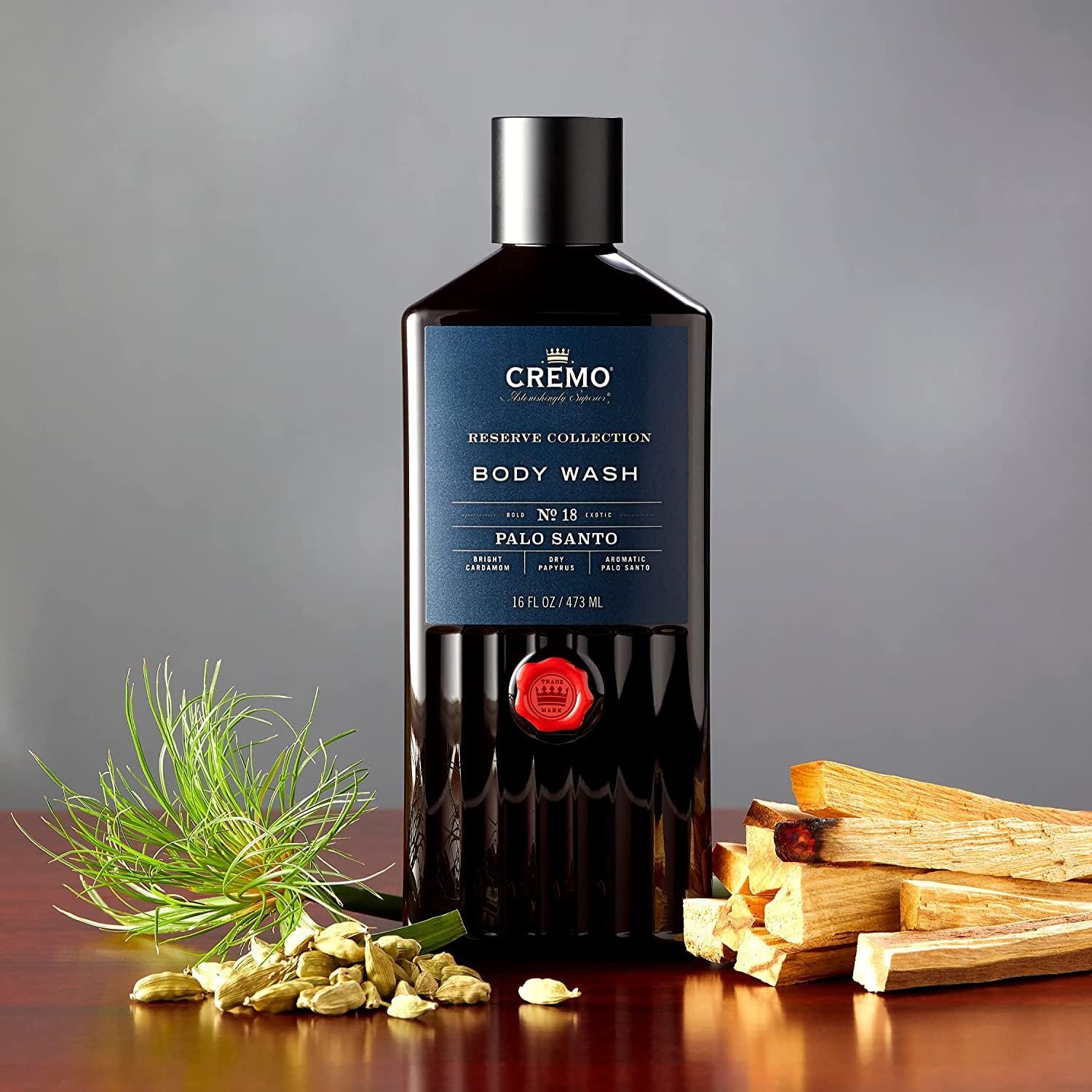 Набір гелів для душу Cremo Cooling Citrus and Mint Leaves (473 мл) та Palo Santo (473 мл) для чоловіків, фото №2