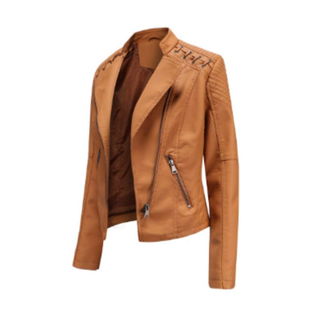 Куртка Мотоциклетна DISSA P6638 Жіноча Штучна Шкіра Приталена Блискавка Стійка Комір Коротка, фото №3