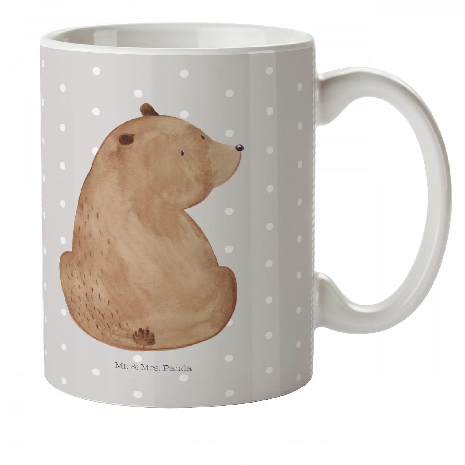 Дитяча Кружка Mr. & Mrs. Panda Ведмежа Дивлюсь Через Плече, фото №1