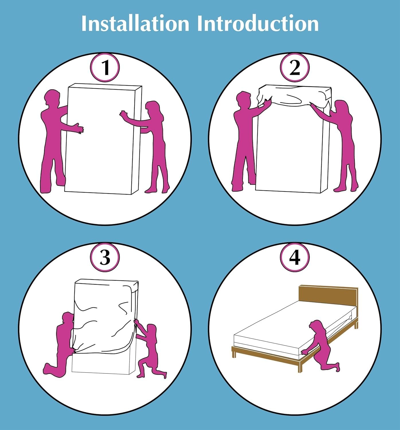 Водонепроницаемый наматрасник на молнии, защита от клопов, для глубокого матраса, на полной молнии, фото №4