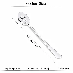 Набор из 6 гравированных ложек, кофейные ложки с гравировкой, ложка любви, кофейная ложка, персонализированные подарки с ложкой "Ich Liebe Dich", гравированная ложка, персонализированная ложка, любовь моей жизни synthetic.ua - Фото 1