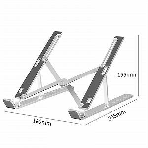 Подставка для ноутбука, 18 x 25.5 см, складная, вентилируемая, охлаждающая, 6 скоростей для 17-дюймовых ноутбуков synthetic.ua - Фото 1