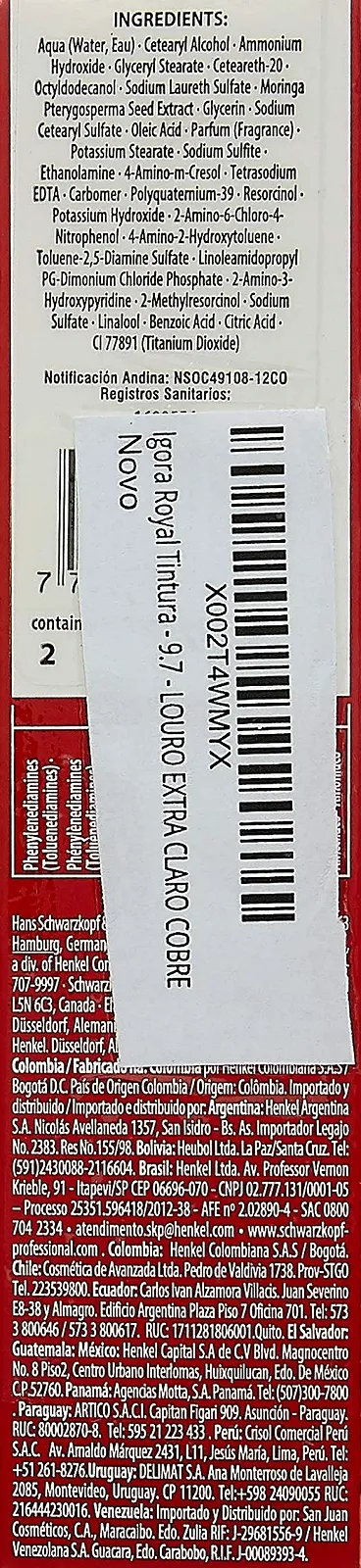 Фарба для волосся Schwarzkopf Professional Igora Royal 9-7 Дуже світлий мідний блонд, фото №3 Фарба для волосся Schwarzkopf Professional Igora Royal 9-7 Дуже світлий мідний блонд, фото №3