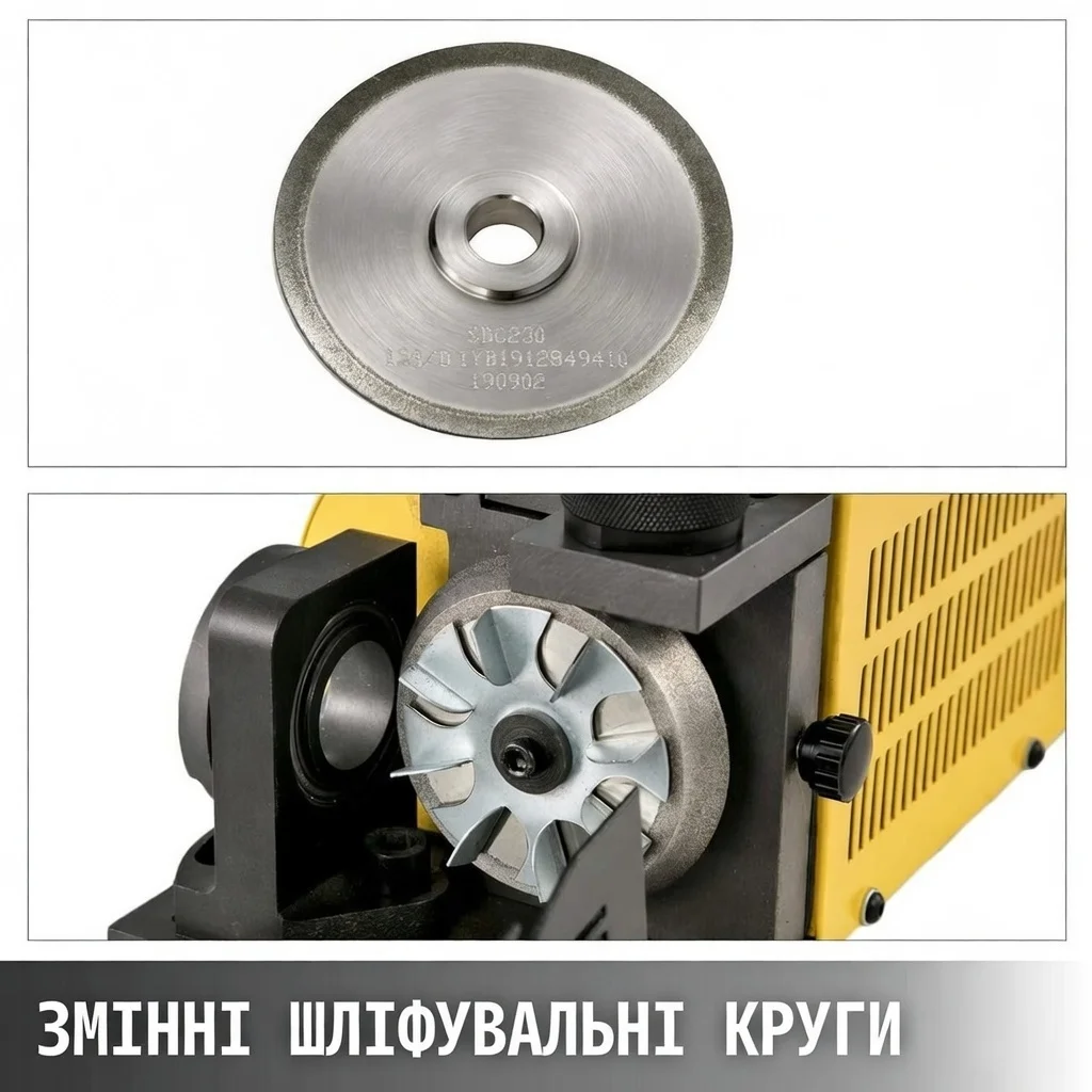 Заточувальна машина для свердел VEVOR MR-13A Жовта, фото №6