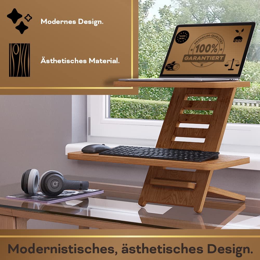 Настольная подставка для ноутбука Коричневый, фото №8 Настольная подставка для ноутбука Коричневый, фото №8