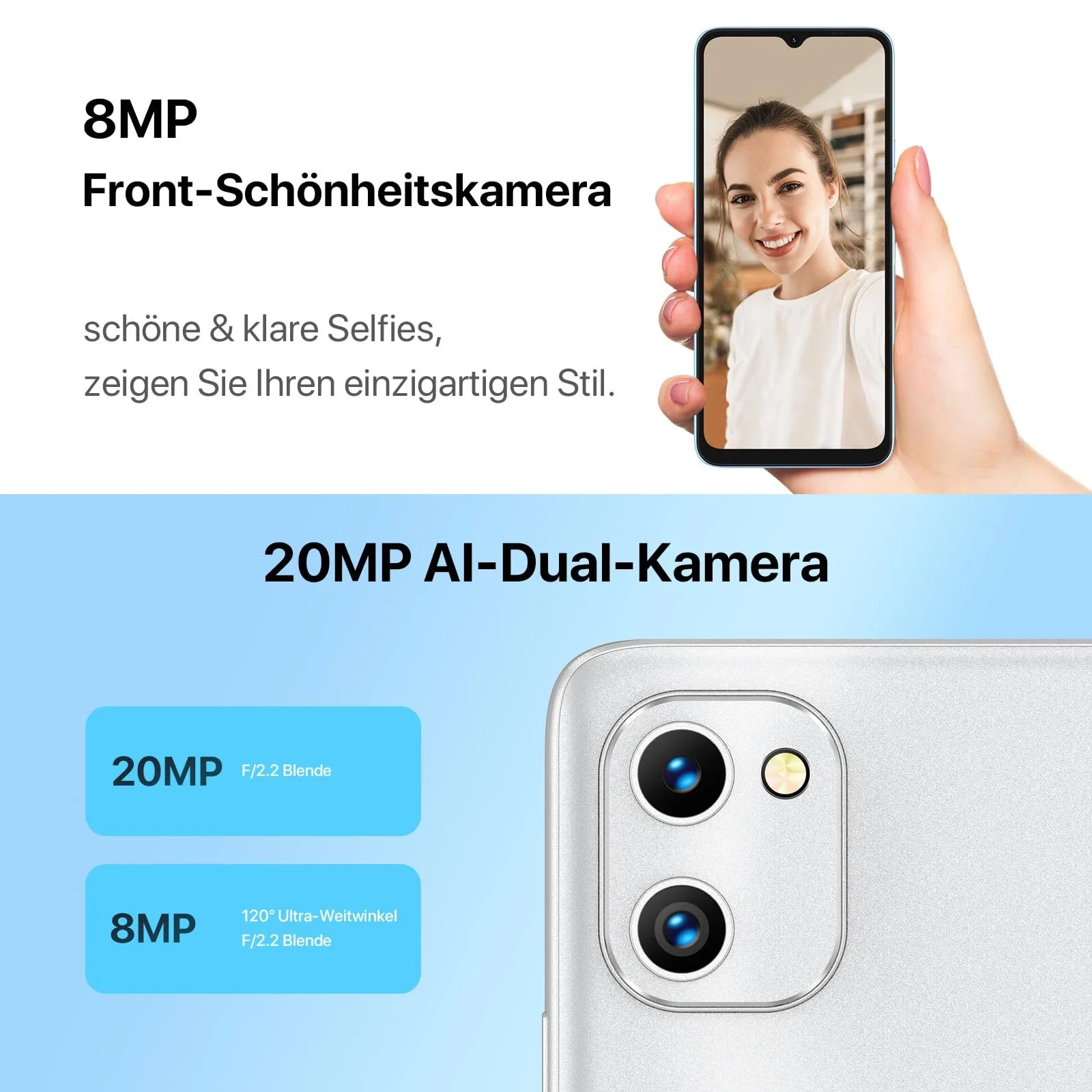 Смартфон UMIDIGI F3 SE 128GB 6.7 дюймів HD+ 5150 мАг 20MP Camera 4G Dual SIM, фото №3 Смартфон UMIDIGI F3 SE 128GB 6.7 дюймів HD+ 5150 мАг 20MP Camera 4G Dual SIM, фото №3