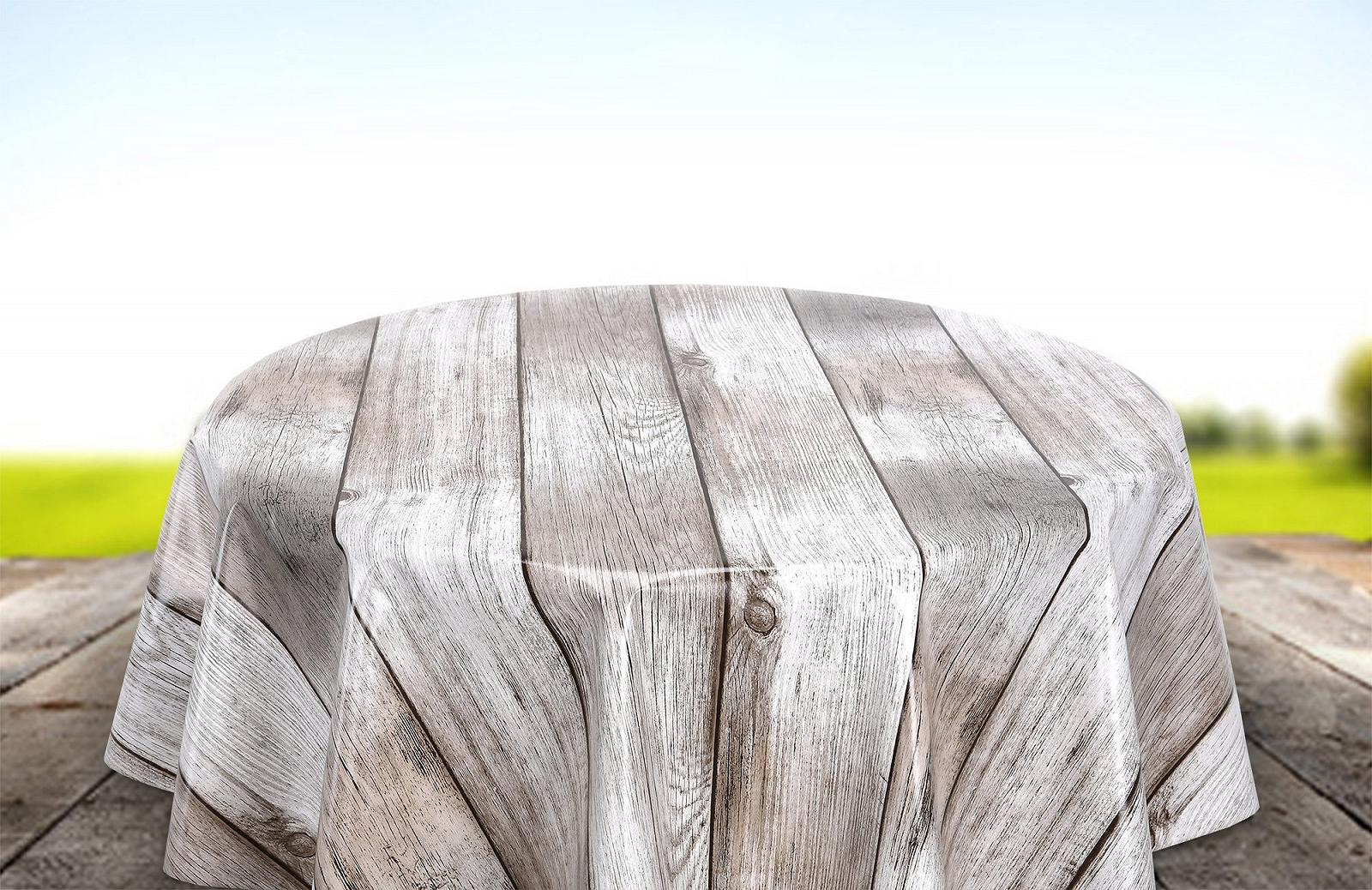 Скатертина-клейонка Beautex Wood Pattern Beige, фото №3