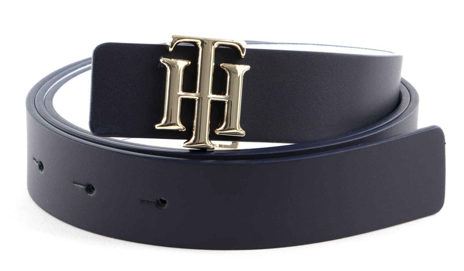 Ремень Tommy Hilfiger Monogram Кожа Pure Cowhide Темно-синий, фото №1