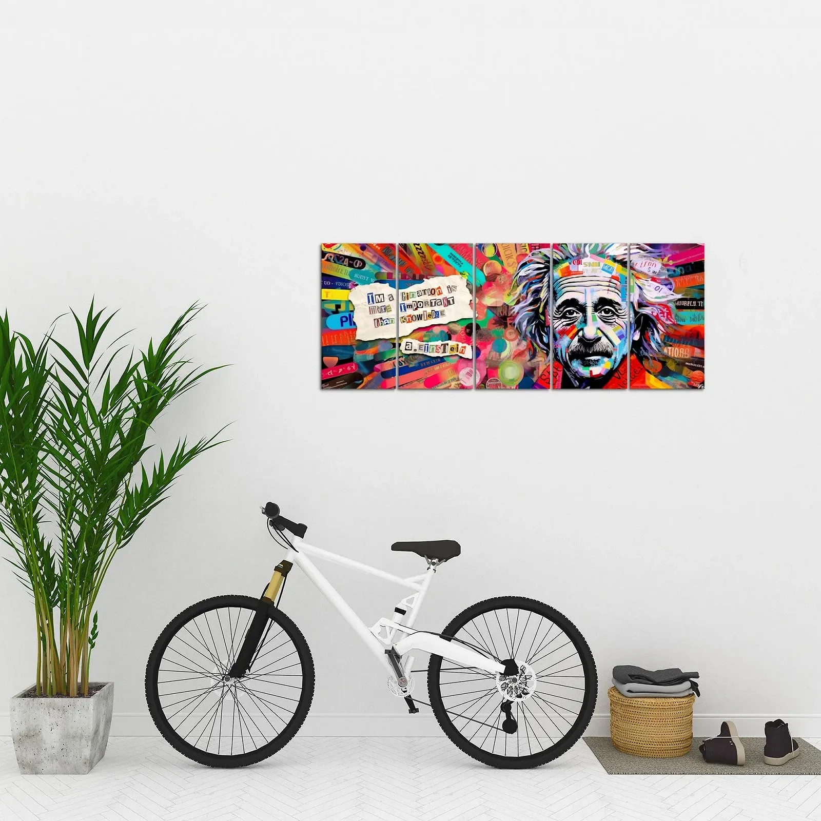 Модульна картина Runa Art Einstein Street Art 5 частин 044956a на флізеліновому полотні, фото №5