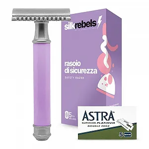 Бритва SilkRebels многоразовая для депиляции с 5 лезвиями Astra - Фото 1