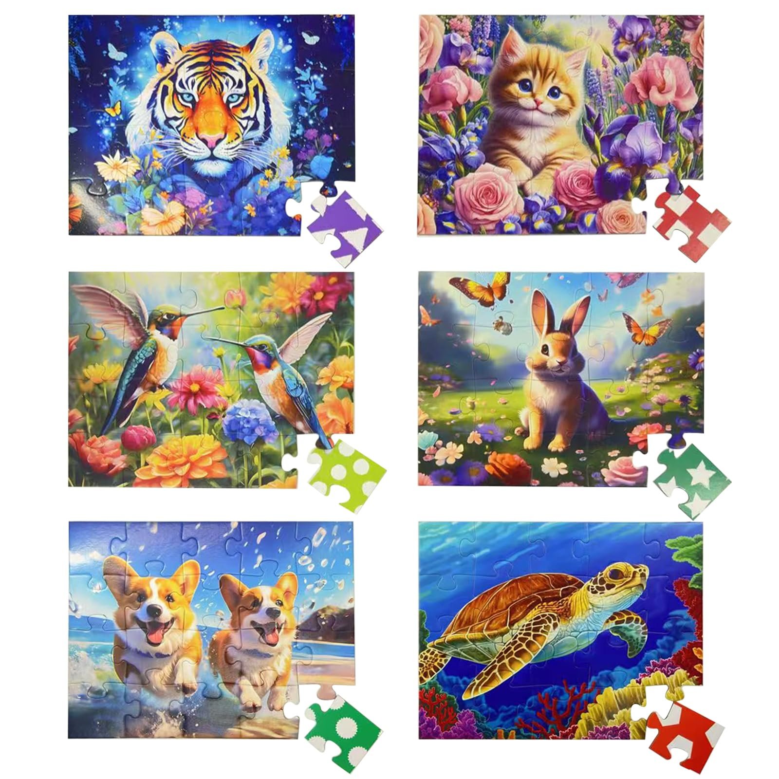 Пазл 6-20 элементов крупные простые цветные детали для пожилых людей, фото №1