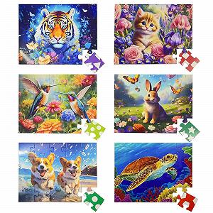 Пазл 6-20 элементов крупные простые цветные детали для пожилых людей - Фото 1