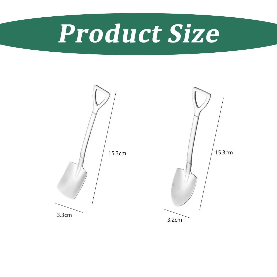 Ложка Grapefruit Spade з нержавіючої сталі, 10 шт, ложка у формі совка, фото №2