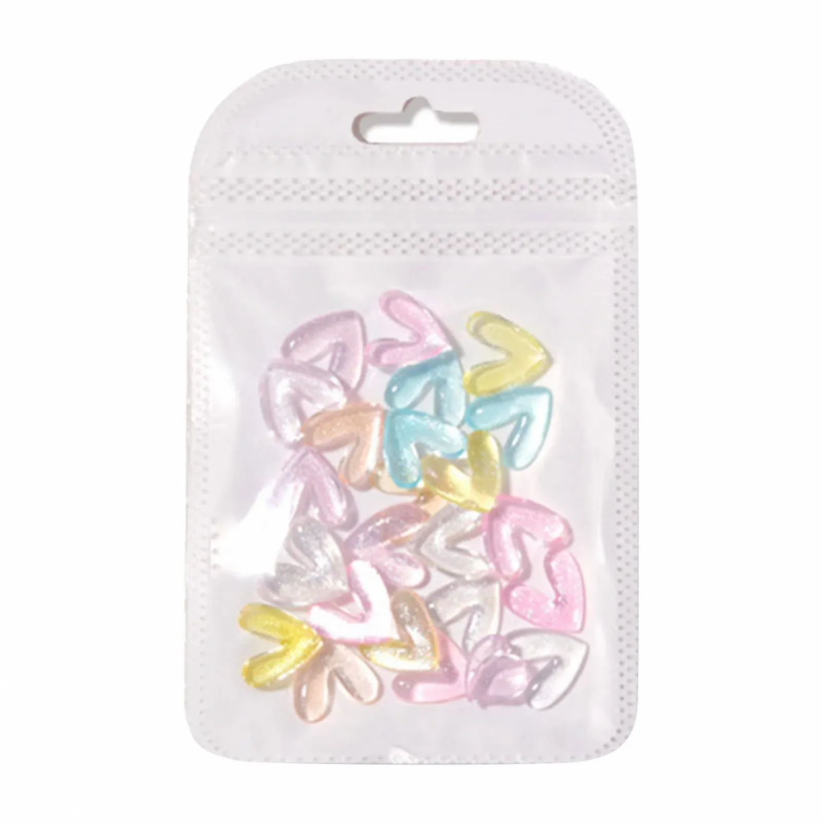 Прикраси Стрази Плоскі Персик Серце Любов 30 шт., фото №1