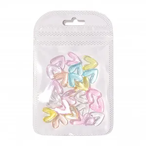 Прикраси Стрази Плоскі Персик Серце Любов 30 шт. - Фото 1