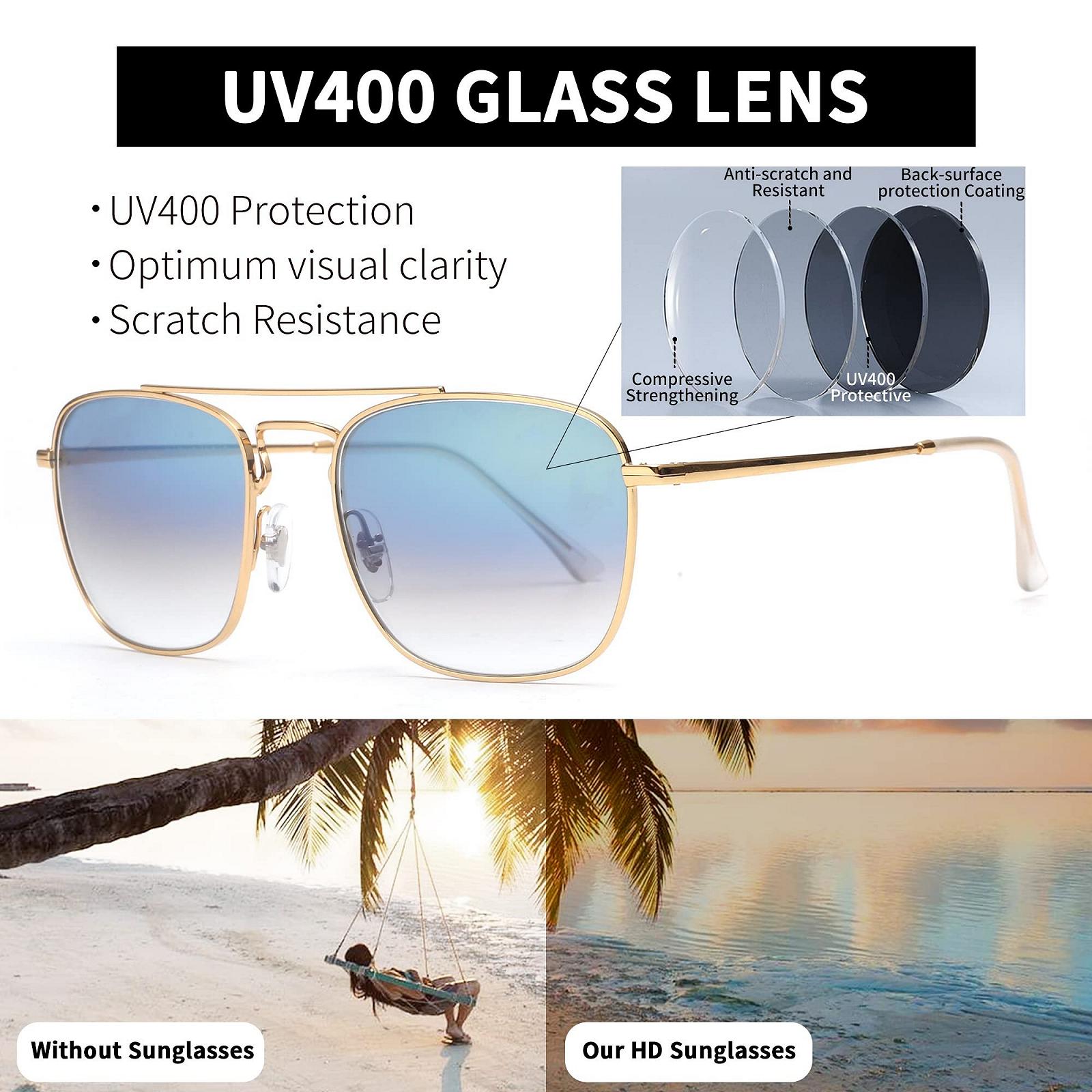 Сонцезахисні окуляри Круглі Ретро JIM HALO Поляризовані, Плоскі Металеві Квадратні, фото №4