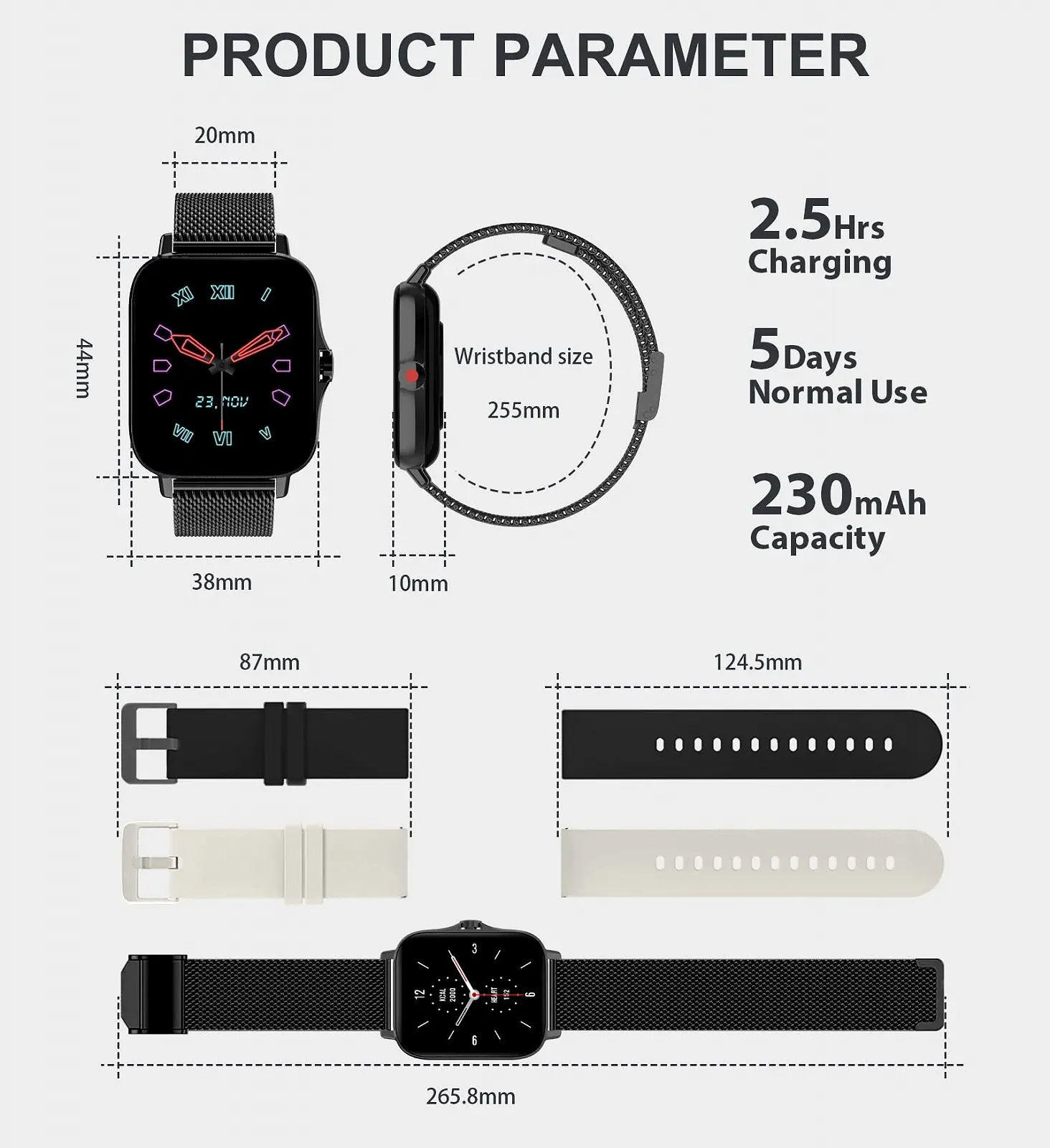 Смарт-годинник Iaret, 1,7-дюймовий сенсорний екран, фото №7 Смарт-годинник Iaret, 1,7-дюймовий сенсорний екран, фото №7