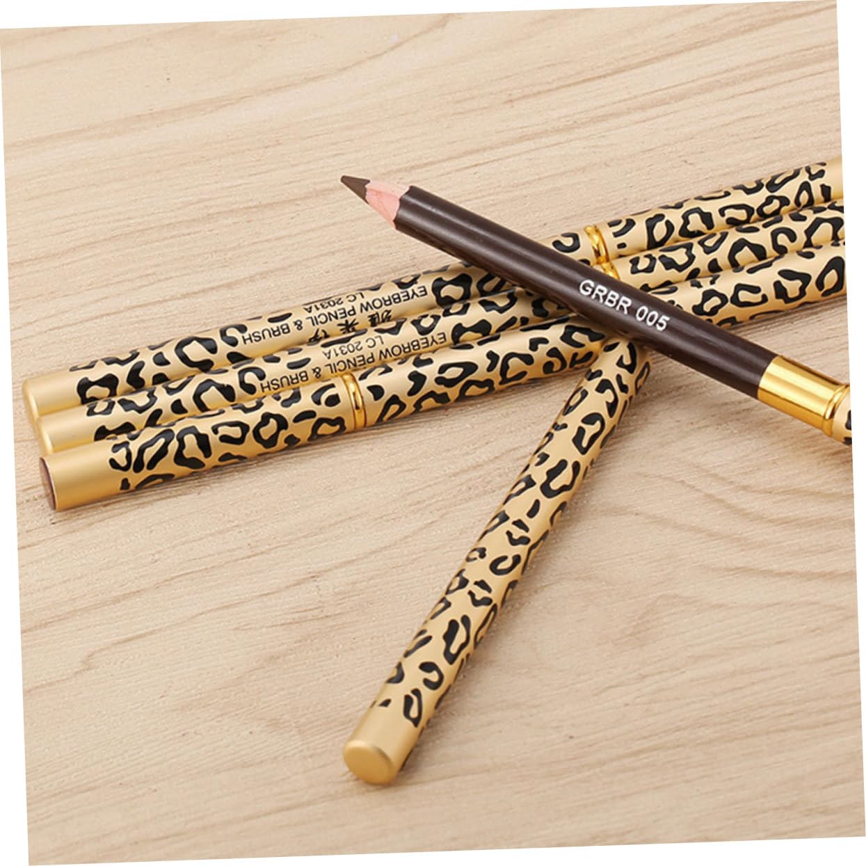Карандаш для бровей minkissy 5 Double-Sided Eyebrow Pencil с щеткой 2 в 1 pen pen, фото №6