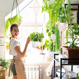 Подвесные кашпо AKONE макраме набор из 4 шт. декор бохо 85-140 см synthetic.ua - Фото 1