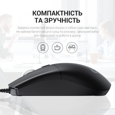 Мышка OfficePro M115 USB Black (M115), фото №7 Мышка OfficePro M115 USB Black (M115), фото №7