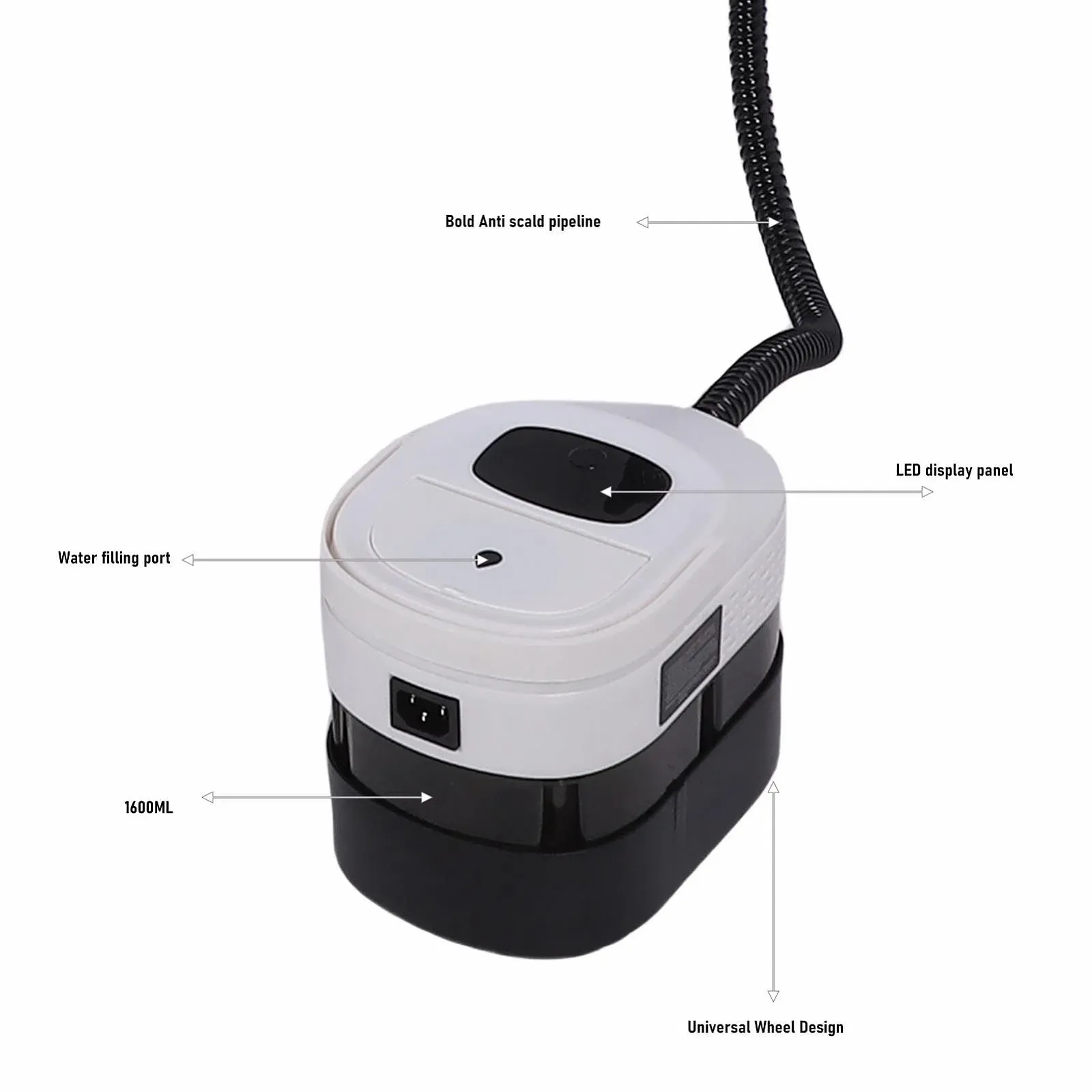 Пароочисник Bewinner 143°C 1.6 л, фото №7 Пароочисник Bewinner 143°C 1.6 л, фото №7