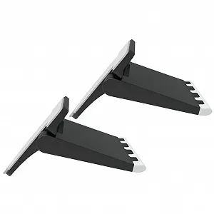 Подставка для ноутбука Универсальная NOLITOY, 2 шт, регулируемая по высоте, черная - Фото 1