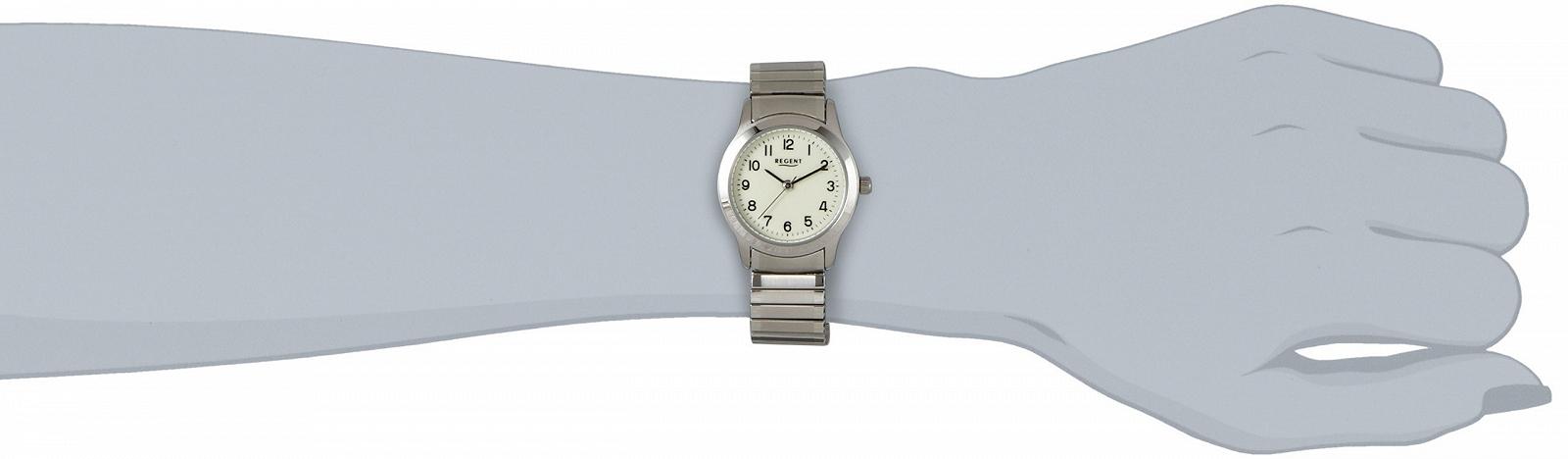 Женские аналоговые кварцевые часы Regent 12310138 с ремешком из нержавеющей стали, фото №2 Женские аналоговые кварцевые часы Regent 12310138 с ремешком из нержавеющей стали, фото №2