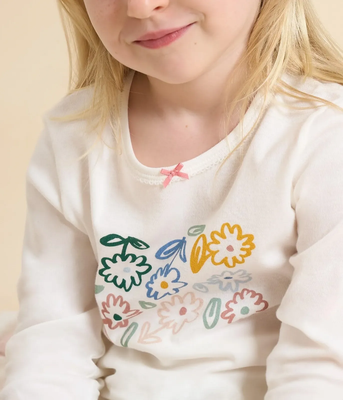 Піжама Petit Bateau з довгими рукавами для дівчат, фото №3