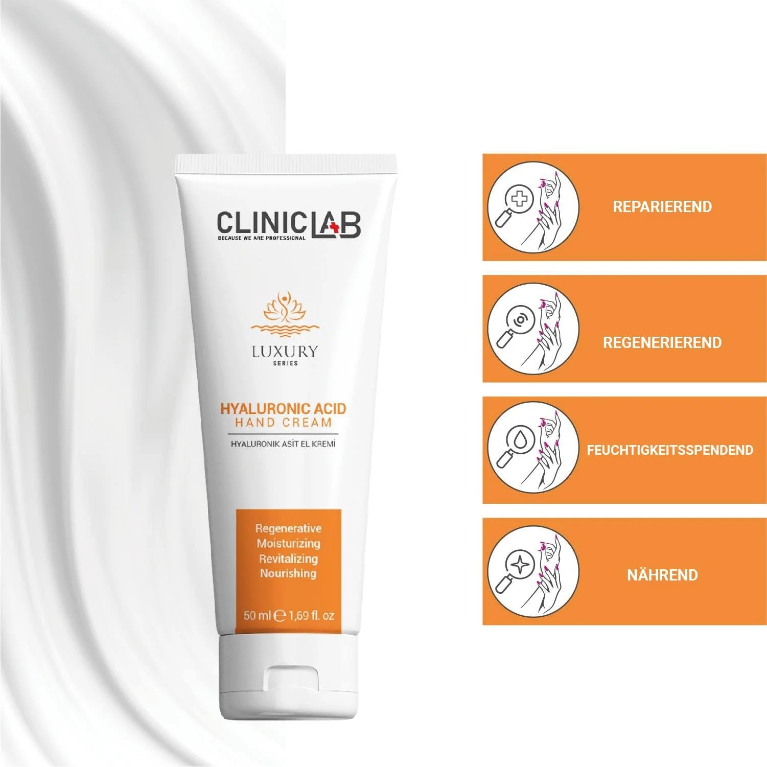 Крем для рук с гиалуроновой кислотой 50 мл - Увлажняет, смягчает кожу и защищает кожный барьер, фото №3 Крем для рук с гиалуроновой кислотой 50 мл - Увлажняет, смягчает кожу и защищает кожный барьер, фото №3