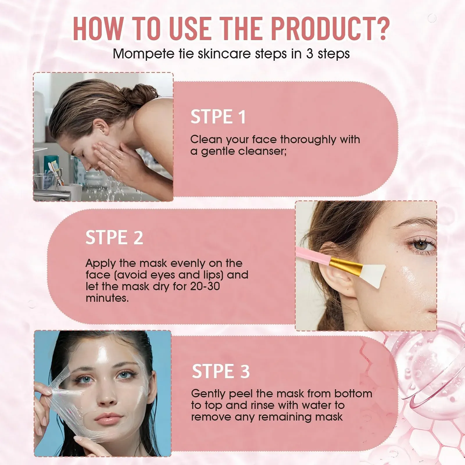 Маска Нічна Allony Collagen, для обличчя, пілінг, колагенова, органічна, для всіх типів шкіри, 75 мл, фото №5