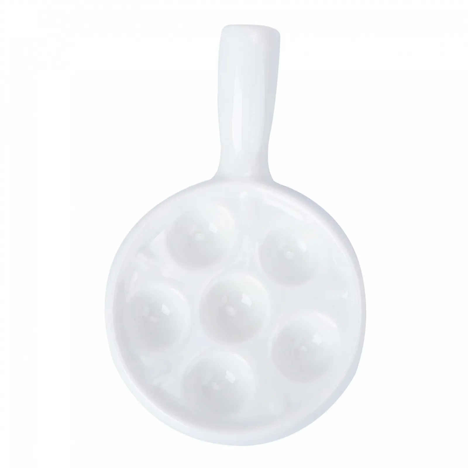 Форма для запікання равликів керамічна GLEAVI на 6 отворів, біла, фото №1 Форма для запікання равликів керамічна GLEAVI на 6 отворів, біла, фото №1