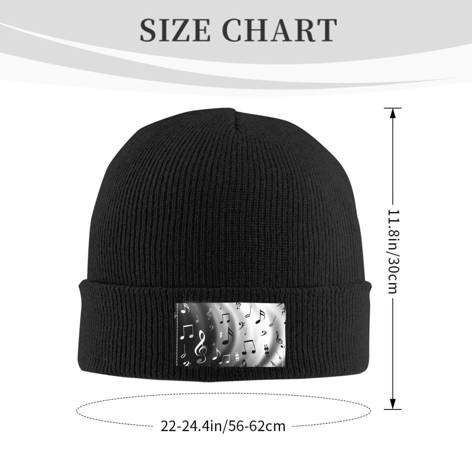 Шапка-бини JBYJBX с музыкальным принтом, осенняя, зимняя, повседневная, для активного отдыха, лыжная, вязаная, фото №3 Шапка-бини JBYJBX с музыкальным принтом, осенняя, зимняя, повседневная, для активного отдыха, лыжная, вязаная, фото №3
