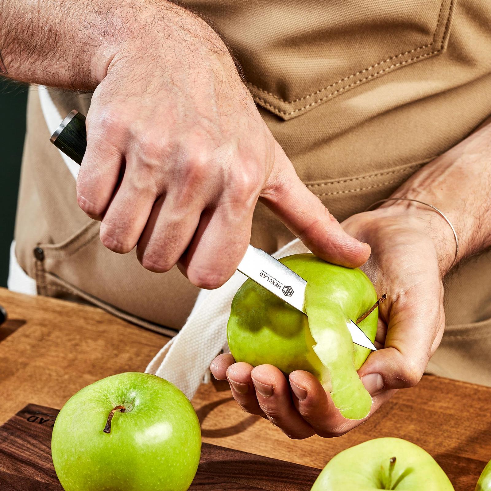 Мусат HexClad 23 см з японської дамаської сталі з ручкою Pakka, фото №7 Мусат HexClad 23 см з японської дамаської сталі з ручкою Pakka, фото №7