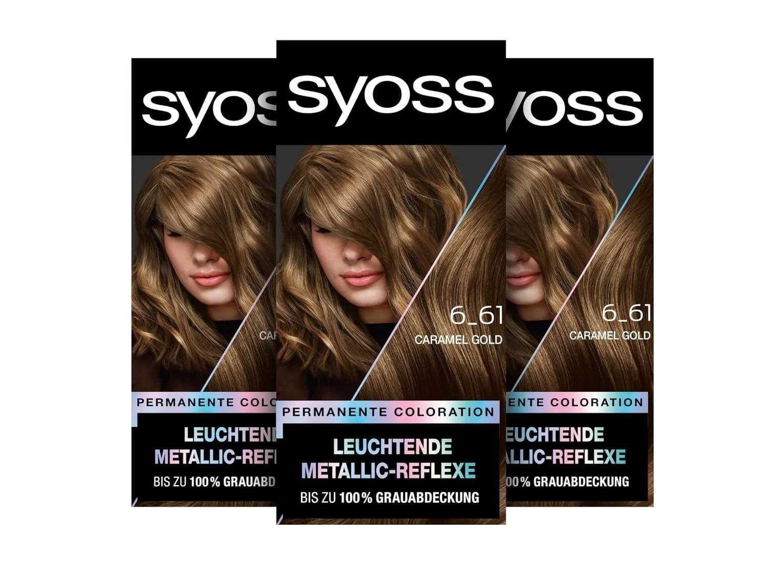 Краска Syoss Color Metallic Collection 6-61 Autumn Gold (3 x 115 мл), стойкая краска для волос для сияющих металлических отблесков, закрашивает до 100% седины и сохраняет цвет до 10 недель, фото №1 Краска Syoss Color Metallic Collection 6-61 Autumn Gold (3 x 115 мл), стойкая краска для волос для сияющих металлических отблесков, закрашивает до 100% седины и сохраняет цвет до 10 недель, фото №1