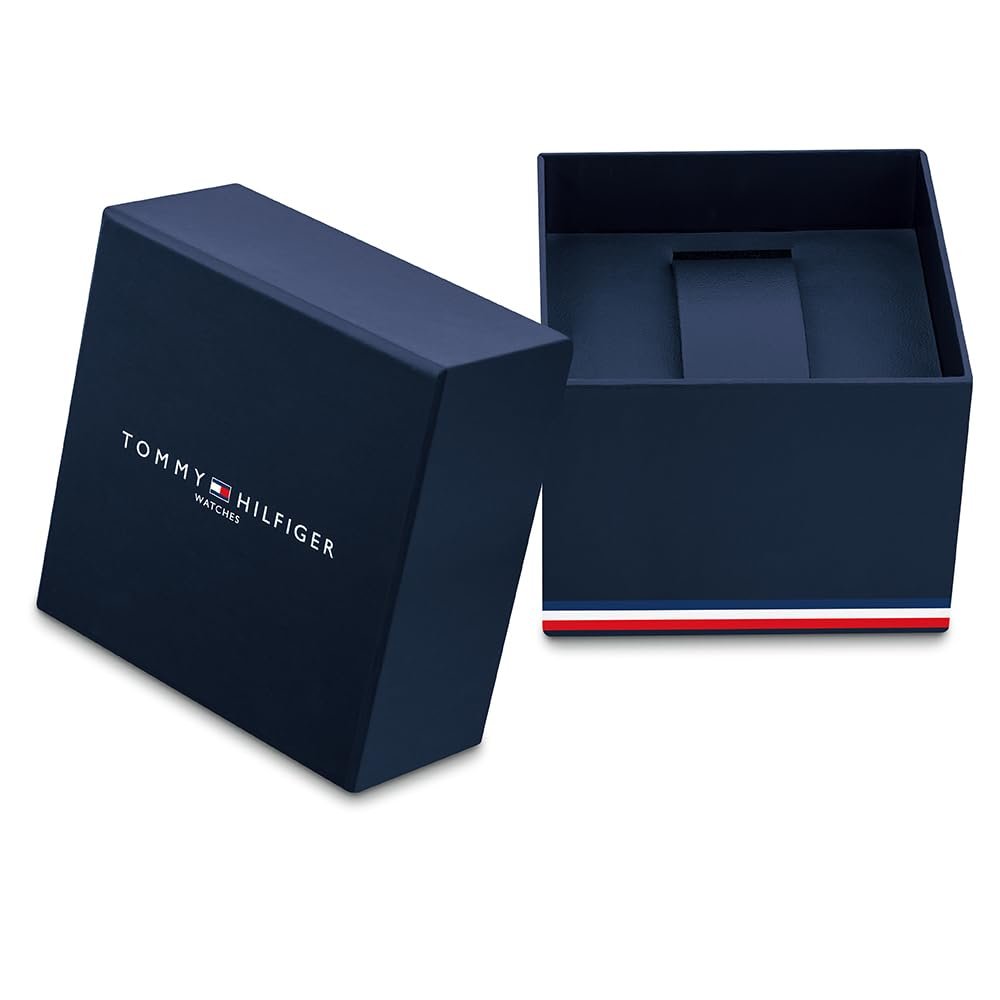 Чоловічий аналого-багатофункціональний кварцовий годинник Tommy Hilfiger з браслетом з нержавіючої сталі, силікону або шкіри, фото №6
