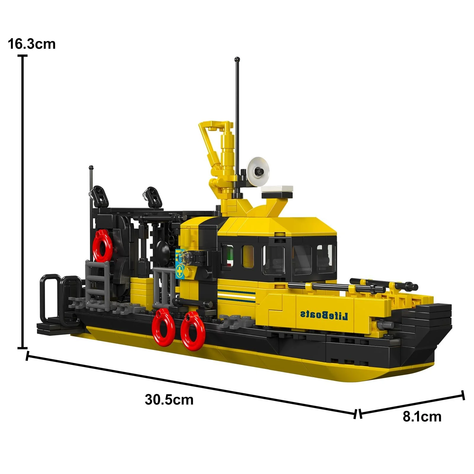 Конструктор Корабель Mould King Technik 10080 Норвезький багатофункціональний рятувальний човен, 462 деталі, фото №2