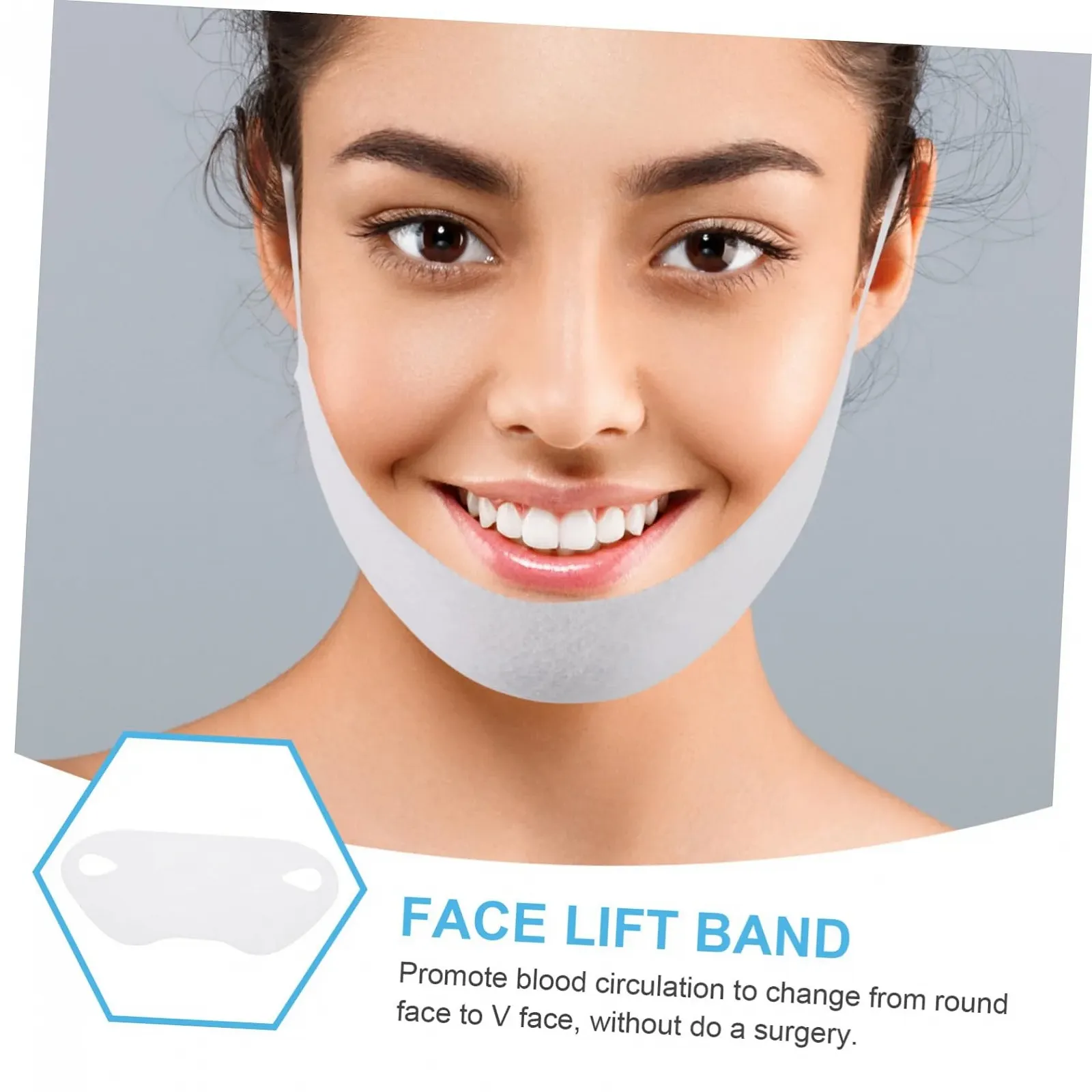 Маска для обличчя Еластична бавовняна для ліфтингу обличчя, 20 шт, фото №6 Маска для обличчя Еластична бавовняна для ліфтингу обличчя, 20 шт, фото №6