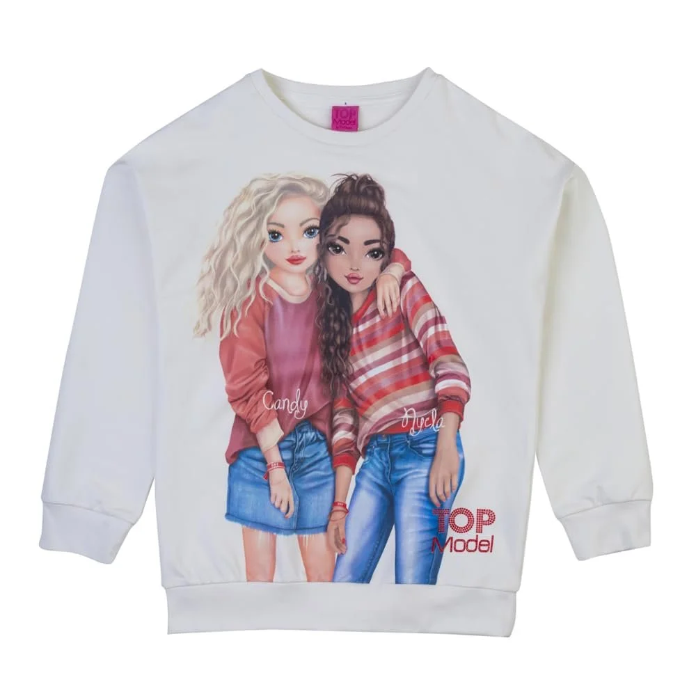 Свитшот TOPModel Candy and Nyela 75036 Белый, фото №1