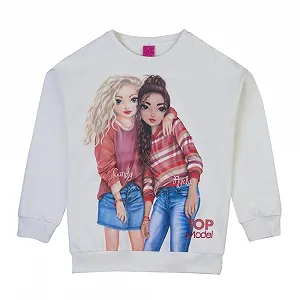 Свитшот TOPModel Candy and Nyela 75036 Белый - Фото 1