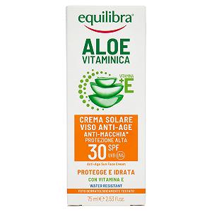 Сонцезахисний крем для обличчя Equilibra Aloe Vitamin Anti-Ageing SPF 30 75 мл - Фото 1