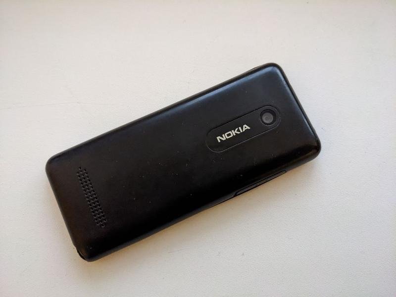 Кнопочный телефон Nokia 206, Черный, фото №2